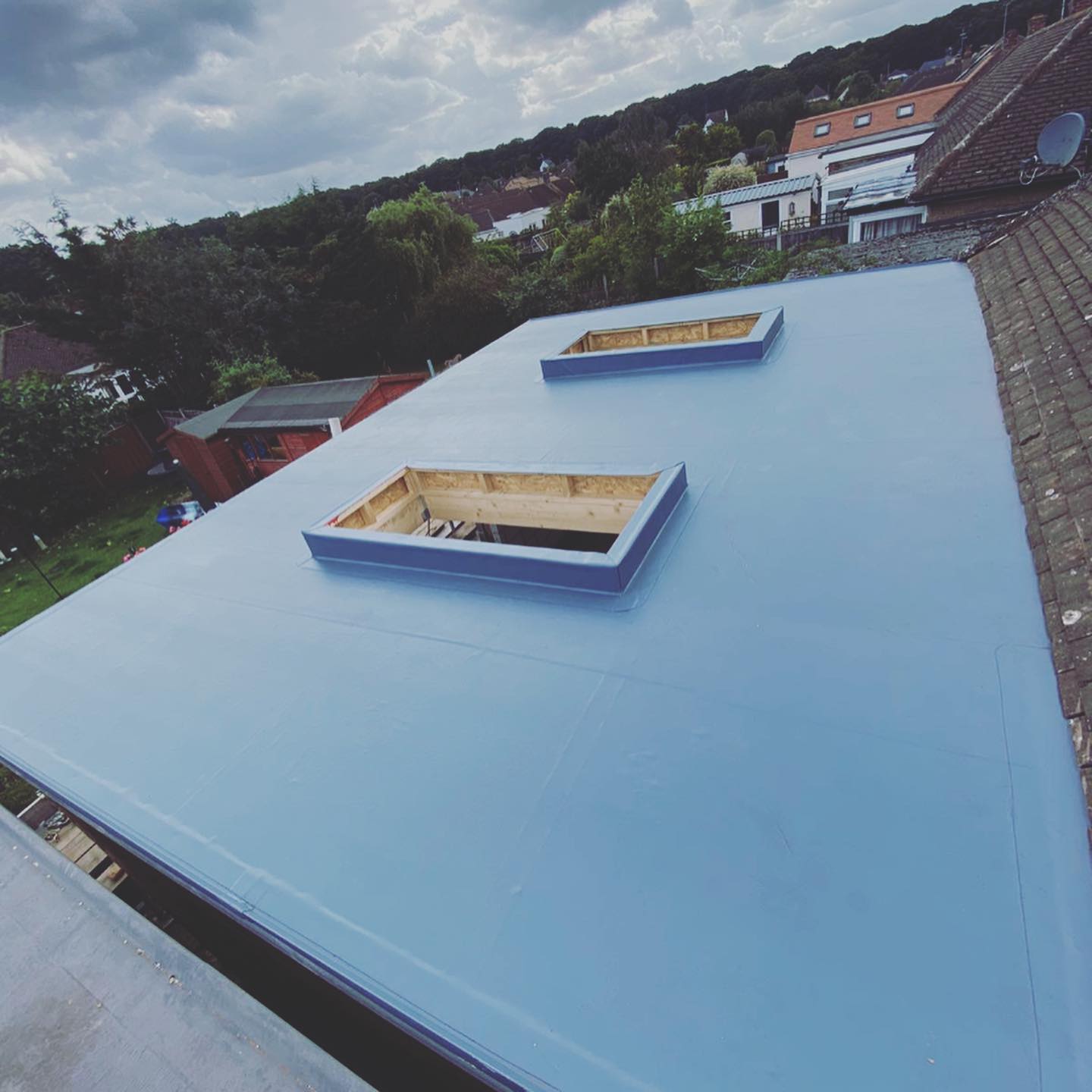 Modern Flat Roof Installation